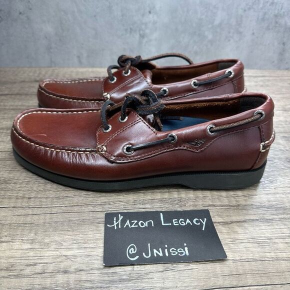 Dockers~Men's~Castaway Brown Leather Boat Loafers(090-1449)~Size 8M - Picture 1 of 8